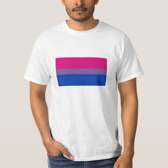 T-shirt de drapeau de fierté de Bi (Devant)