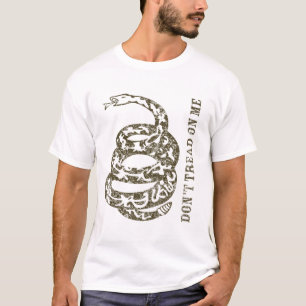 T-shirt de drapeau de Gadsen (brun)
