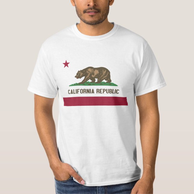 T-shirt de drapeau de la Californie (Devant)
