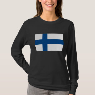 T-shirt de drapeau de la Finlande