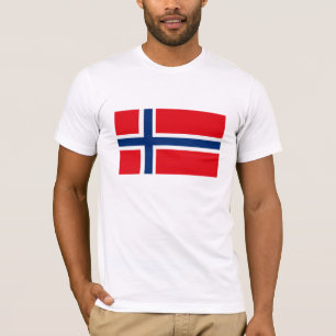 T-shirt de drapeau de la Norvège