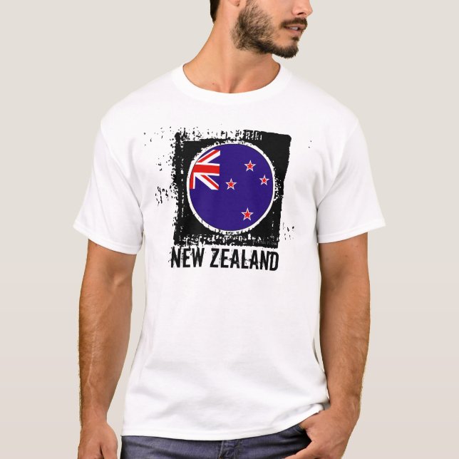 T-shirt de drapeau de la Nouvelle Zélande (Devant)