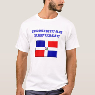 T-shirt de drapeau de la République Dominicaine