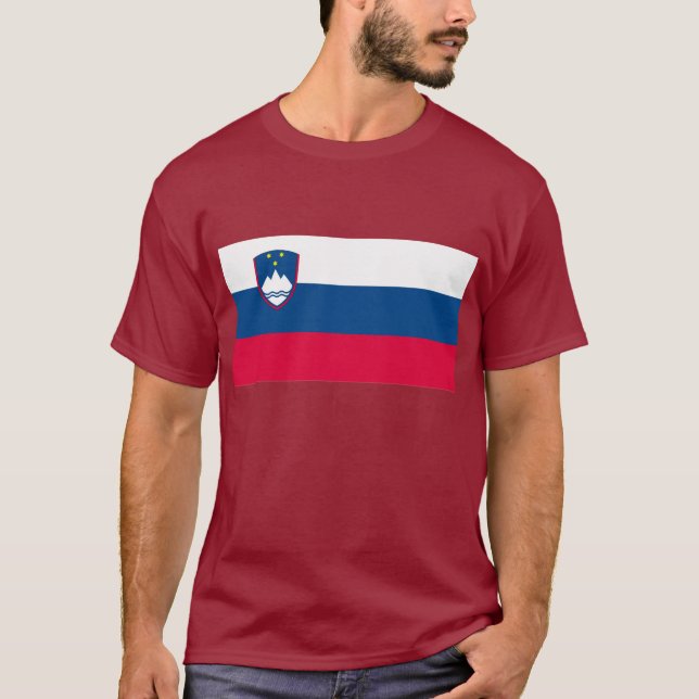 T-shirt de drapeau de la Slovénie (Devant)