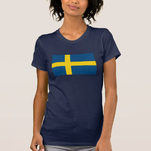 T-shirt de drapeau de la Suède