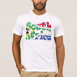 T-shirt de drapeau de l'Afrique du Sud