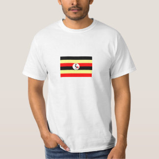 T-shirt de drapeau de l'Ouganda