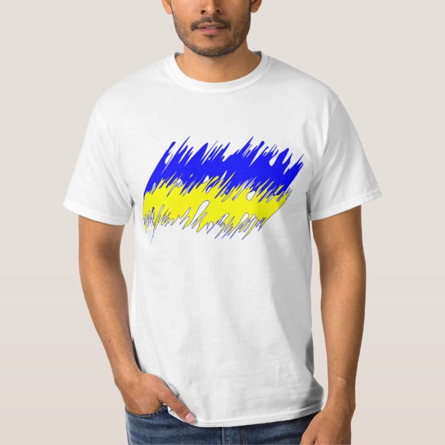 T-shirt de drapeau de l'Ukraine (Devant)