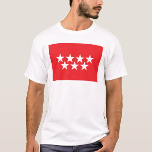 T-shirt de drapeau de Madrid