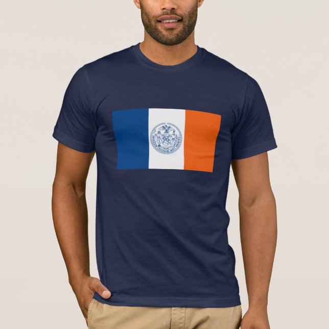 T-shirt de drapeau de New York City (Devant)