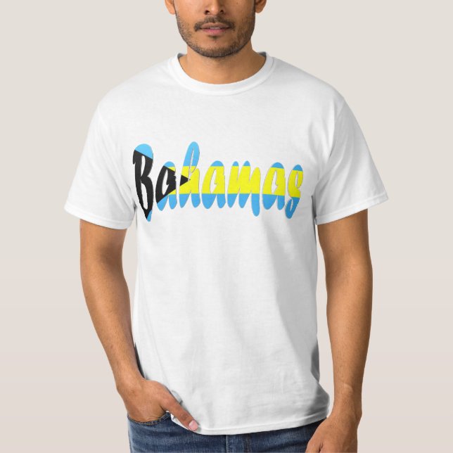 T-shirt de drapeau des Bahamas (Devant)