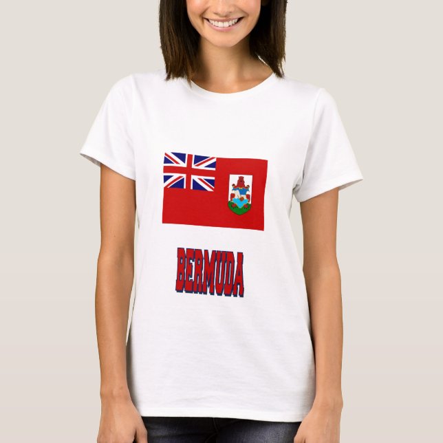 T-shirt de drapeau des Bermudes (Devant)