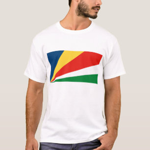 T-shirt de drapeau des Seychelles