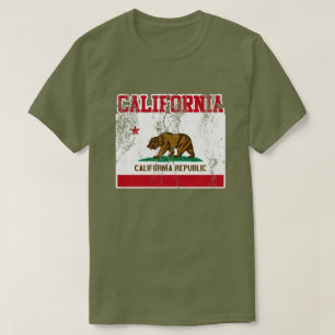 T-shirt de drapeau d'état de la Californie