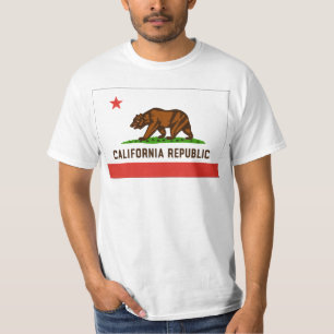 T-shirt de drapeau d'état de la Californie