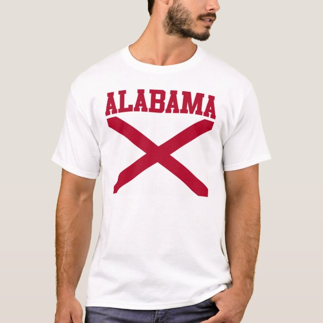 T-shirt de drapeau d'état de l'Alabama (Devant)