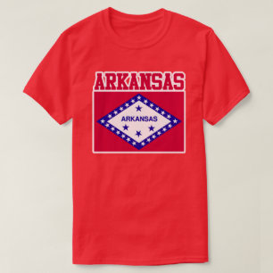 T-shirt de drapeau d'état de l'Arkansas