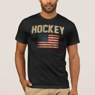 T-shirt de drapeau d'hockey des Etats-Unis