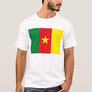 T-shirt de drapeau du Cameroun