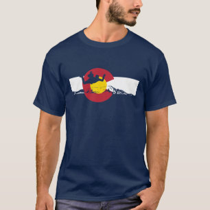 T-shirt de drapeau du Colorado - Skydive -