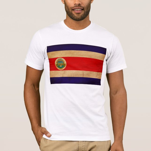 T-shirt de drapeau du Costa Rica (Devant)