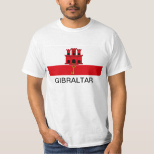T-shirt de drapeau du Gibraltar