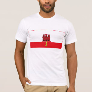 T-shirt de drapeau du Gibraltar