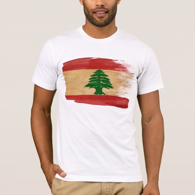 T-shirt de drapeau du Liban (Devant)
