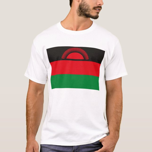 T-shirt de drapeau du Malawi (Devant)