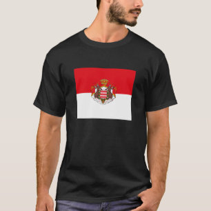 T-shirt de drapeau du Monaco