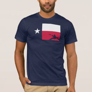 T-shirt de drapeau du Texas - kayak