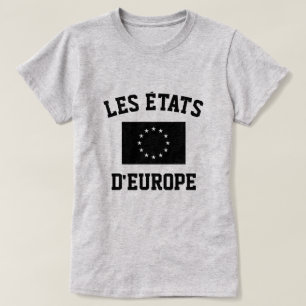 T-shirt de drapeau d'Union européenne de d'Europe