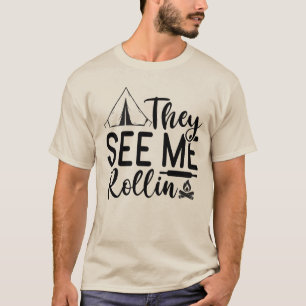 T-Shirt de drôle de voiture avec le mème "Ils me v