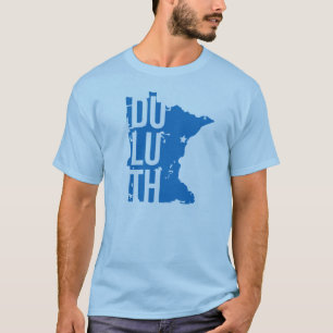 T-shirt de Duluth, Minnesota avec la carte