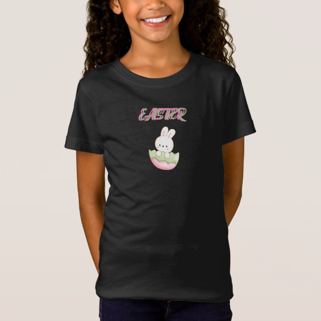 T-SHIRT DE EASTER BUNNY POUR LES FILLES (Devant)