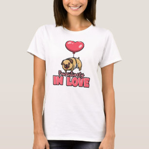 T-shirt 'De Façon Pawsitive En Amour', Jour Des Chiens