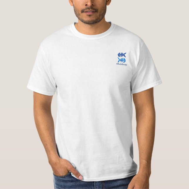 T-shirt de fanon de baleine - petit logo (Devant)