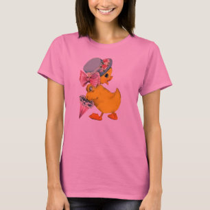 T-shirt De fantaisie petit poussin vintage w/Hat de Pâques