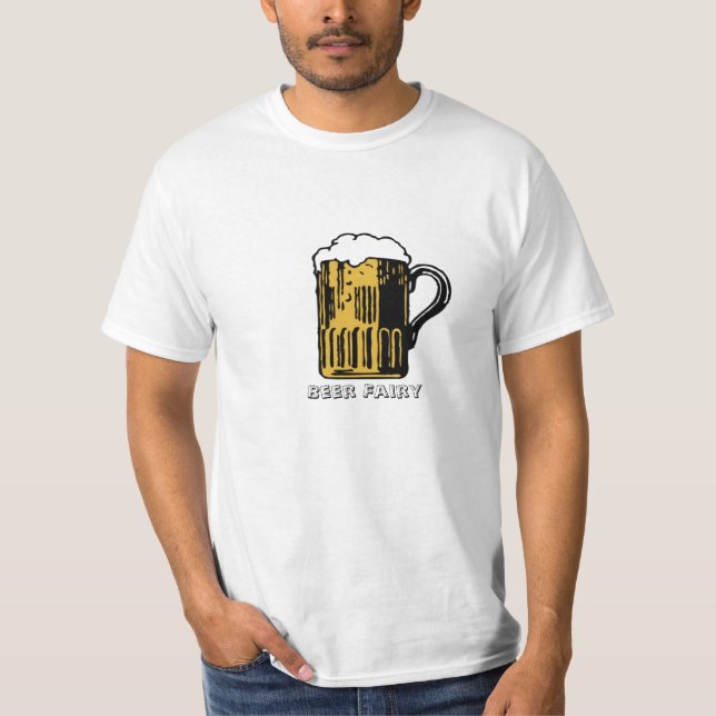 T-shirt de fée de la bière des hommes (Devant)