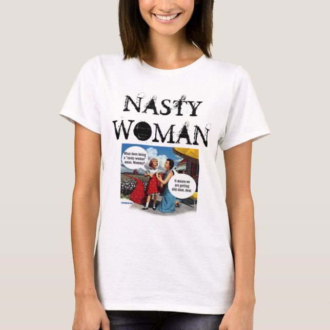 T-shirt de femme maladroite (Devant)