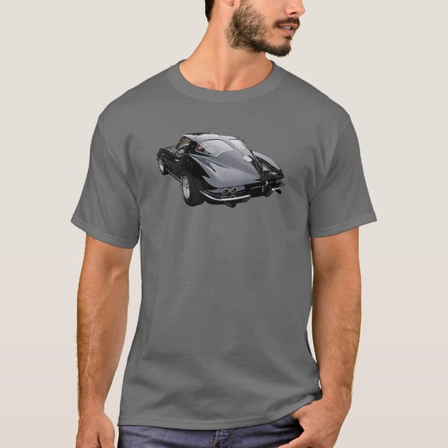 T-shirt De 'fenêtre fendue polychrome 63 Corvette (Devant)