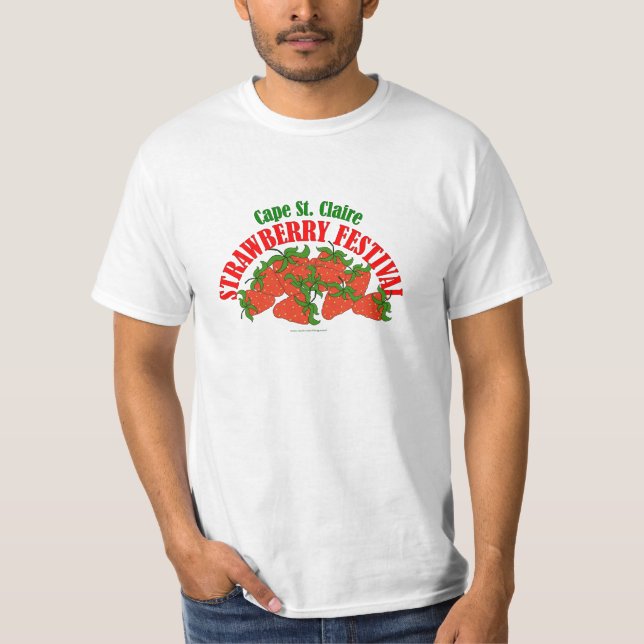 T-shirt de festival de fraise de St Claire de cap (Devant)