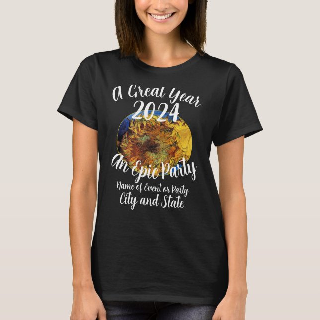 T-shirt de fête d'anniversaire en famille 2024 Réu (Devant)