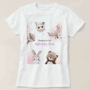 T-Shirt de Fête de Bébé en Bois Clair pour Future
