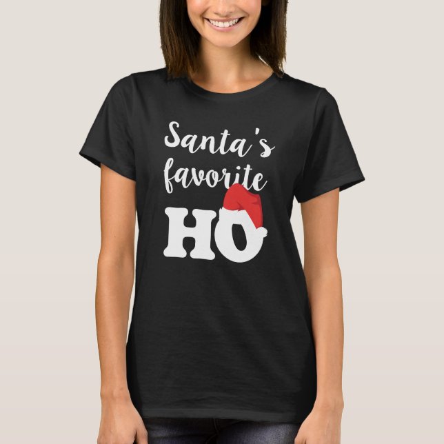 T-shirt de fête de Noël de chemise du favori de (Devant)