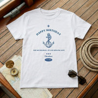 T-shirt de fête "Nautical Hip Hip Hourra"