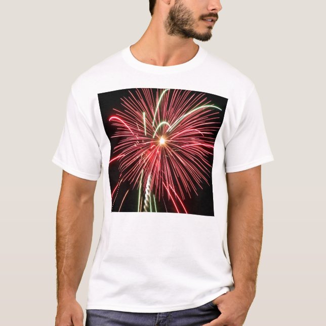 T-shirt de feu d'artifice (Devant)