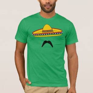 T-shirt de fiesta de Cinco De Mayo de moustache et