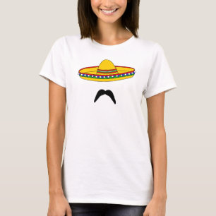 T-shirt de fiesta de Cinco De Mayo de moustache et
