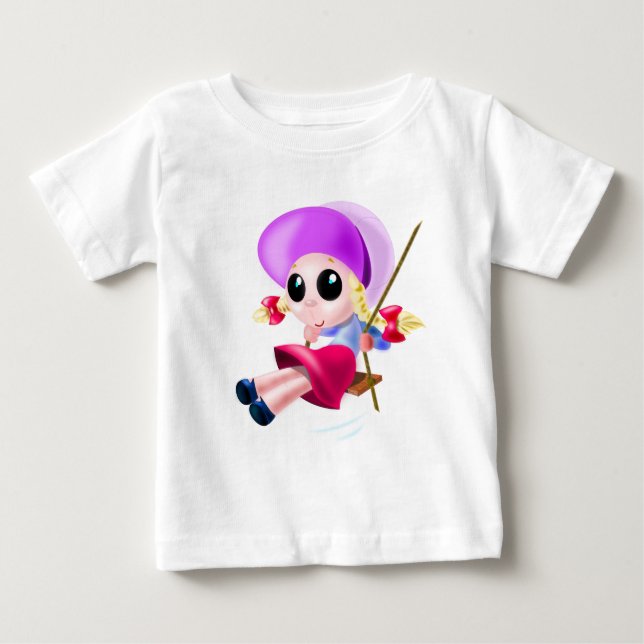 T-Shirt de fille à balancer cadeau (Devant)